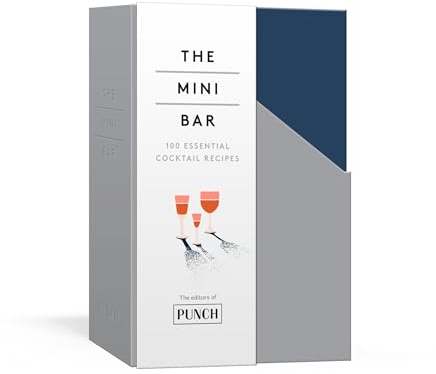 The Mini Bar: 100 Essential Cocktail Recipes; 8 Notebook Set
