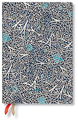 Granada Turquoise (Moorish Mosaic) Midi Verso 12-month Dayplanner 2024
