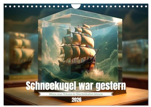 Schneekugel war gestern (Wandkalender 2026 DIN A4 quer), CALVENDO Monatskalender: Nicht schütteln, nur genießen (CALVENDO Spass)