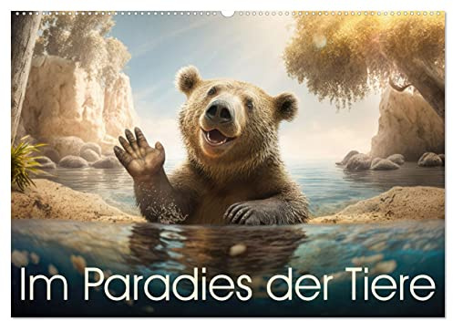 Im Paradies der Tiere (Wandkalender 2026 DIN A2 quer), CALVENDO Monatskalender: Tiere in Ihrem Paradies laden zum Geniessen ein (CALVENDO Kunst)