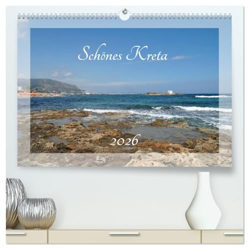 Schönes Kreta (hochwertiger Premium Wandkalender 2026 DIN A2 quer), Kunstdruck in Hochglanz: Die griechische Insel Kreta hat außer Strand und Meer noch sehr viel mehr zu bieten (CALVENDO Orte)
