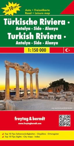 Türkische Riviera - Antalya - Side - Alanya: 1:150000
