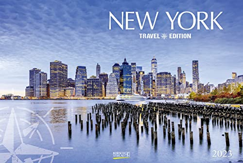 New York 2023: Großer Foto-Wandkalender mit Bildern aus der Metropole in den USA. Travel Edition mit Jahres-Wandplaner. PhotoArt Panorama Querformat: 58x39 cm.