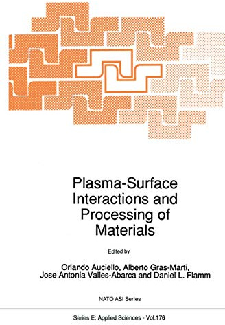 Plasma-Surface Interactions and Processing of Materials (NATO Science Series E:, Band 176)