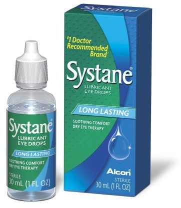 Systane Lubricant Eye Drops, 1-Ounce Bottles (Pack of 2)