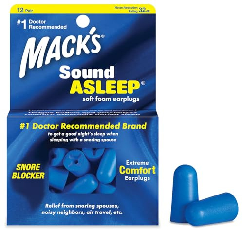 Mack's Sound Asleep Ear Plugs (12 Pair) - Dark Blue