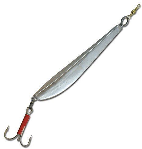 Solvkroken Svenskepilk Bergmann Pilker, Köder für Dorsch, Heilbutt & Seelachs, Meeresköder für Norwegen, Island, Dänemark, Gewicht/Länge/Hakengröße:325g - 18cm - Gr. 7/0