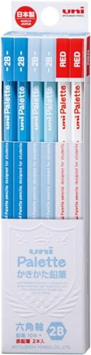 MITSUBISHI Bleistift k55632b Pastell Blau mit Bleistift Uni Palette rot Bleistift
