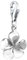 Nenalina Frangipani-Blüte Karabiner Charm Anhänger für Bettelarmband aus 925 Sterling Silber 713022-000
