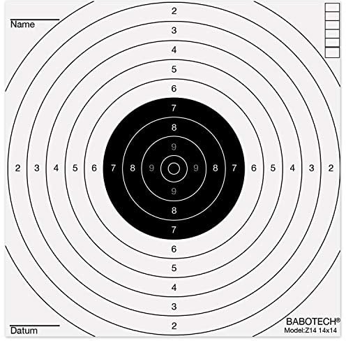 100 x Luftgewehr Zielscheiben Schiessscheiben 14x14 cm für Luftpistole Luftdruckgewehr Luftgewehr Airsoft Softair geeignet [ Target Zielscheibe für Kugelfang ]