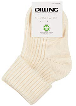Dilling Babystrümpfe aus Bio Merinowolle Natur 3-6 Monate