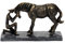 Brillibrum Design Figur Pferd Bronzefarben aus Polyresin Pferde Liebe Skulptur Horse Vertrauen Pferde Mädchen Geschenk