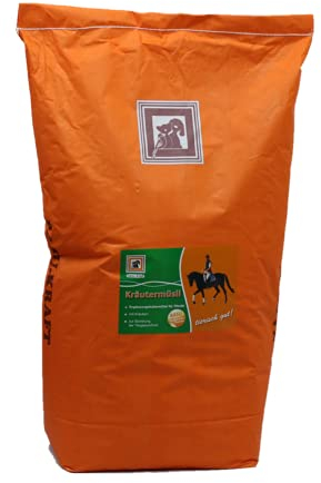 Kräutermüsli - Ergänzungsfuttermittel für Sportpferde Zuchtpferde Pferde 20 kg Tierfutter Kräuter