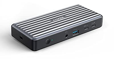 Anker PowerExpand 9-in-1 USB-C PD Docking Station USB-C Adapter, 60W für Laptop, 20W Power Delivery, 4K HDMI & DisplayPort, USB 3.0 und USB 2.0 Daten, Gigabit Ethernet, 3.5mm Audio