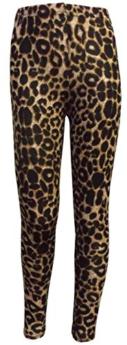 A2Z 4 Kids Kids Girls T Shirt Love Tartan Zebra Leopard Print - Legging New Brown Leopard 5-6