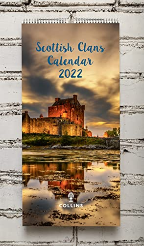 Collins Scottish Clans Kalender 2022-390 x 180 mm Wiro Wandkalender