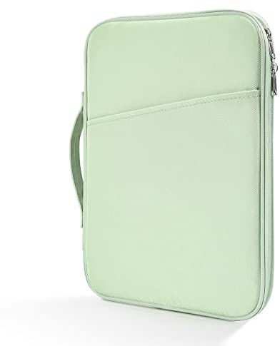 iPad Pro 12.9 Sleeve, Tablet Case Tragetasche für 12.9 Zoll iPad Pro mit Magic/Smart Keyboard, 13 Zoll Surface Pro 9.12.3 Pro 8/X/7/6, Samsung Galaxy Tab S8+ Ordnung Organizer-Tasche, Grün