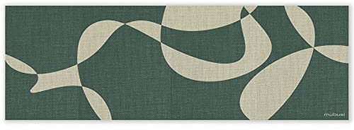 mubusi Vinyl Teppich Küche Lounge - Verschiedene Größen - (Wald 80x240 cm)