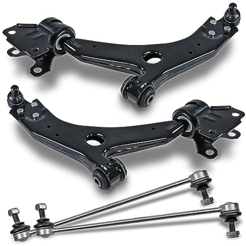 ATEC Germany 2x Querlenker Vorderachse vorne unten links & rechts, 2x Koppelstange vorne Kompatibel mit FORD C-MAX II (DXA/CB7, DXA/CEU), FOCUS Mk3