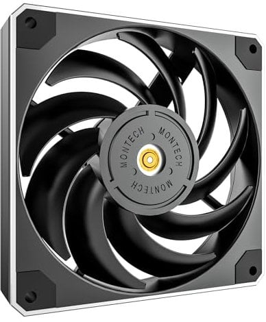 Montech Metal 120 PWM, High Performance Quiet Cooling Fan, 4- Pin