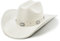 FLUFFY SENSE. Cowboyhut für Damen und Herren mit formbarer breiter Krempe - Filzhut für Cowboys und Cowgirls, Elfenbein, Weiß, L-XL