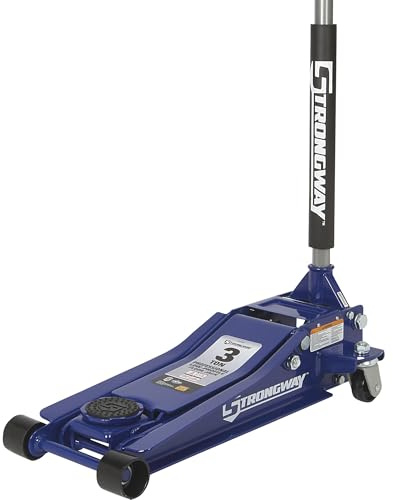Strongway Low-Profile Service Floor Jack, 3-Ton Capacity