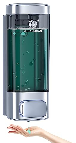 Einzel/Doppel/Dreifach 320ml Flüssigseifenspender Wandmontage für Badezimmer Duschgel Shampoo Lotion Behälter Flasche Transparent