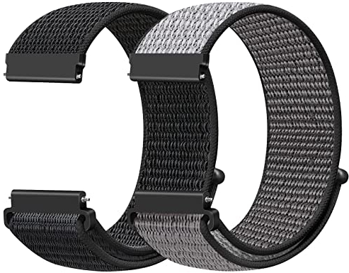 Runostrich 19mm Nylon Sport Loop Armband kompatibel mit Willful/YAMAY/Letsfit/LETSCOM/LIFEBEE/Lintelek ID205 ID205L ID205G ID205S ID205U Schnell Freigeben Armband für Damen Herren