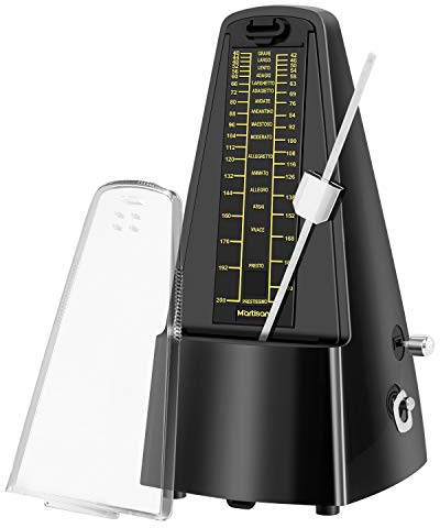MARTISAN Metrónomo Mecánico para Piano, Bajo, Batería, Violín y Otros Instrumentos con sincronización exacta y tempo