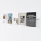 Hrokz Zeitungsständer Wand Kleben oder Bohrinstallation, 100cm Transparent Acryl Zeitungshalter Wand mit Dübel Schrauben Klebeschrauben, Modern Zeitschriftenständer Wand für Bad Toilette Wohnzimmer