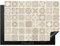 KitchenYeah© Copri Piano Induzione 70x52 cm Cucina Coprifornelli Copertura Protezione Cottura Tutto per la Cucina Mosaico - Vintage - Beige - Motivo - Fiori