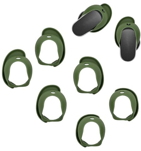 Adhiper Auricolari di ricambio QC con cancellazione del rumore ultra compatibili con auricolari Bose QuietComfort II e QuietComfort Ultra (2023), ganci per orecchie sportivi in silicone antiscivolo S,