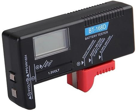 Angoily Batterietester Für Aa Aaa Volt Batterien Mit Lcd Anzeige, Batterietester Volt Prüfer Für Mono Baby Batterien, Batterieprüfer Tester Mit Umrechnungstabelle