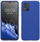 kwmobile Housse Compatible avec Motorola Moto E13 Coque - Housse de téléphone Protection Souple en Silicone - Bleu Baltique