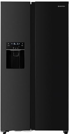 GEDTECH Réfrigérateur Américain GSBSA513DX Side by Side 513L - Distributeur d'eau et machine à glaçons automatique - Inox