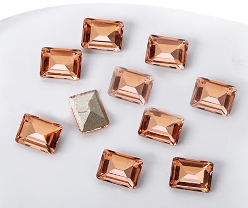 Diamantes de imitación de cristal para uñas, 10 piezas puntiagudas, piedras de cristales para decoración de uñas, accesorios de manualidades, cristales de uñas, diamantes de imitación, pegamentos para