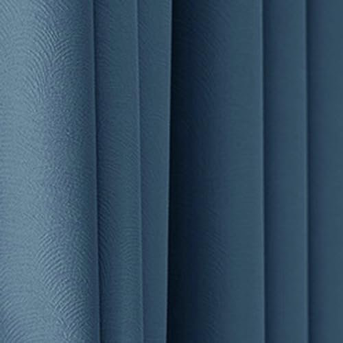 Mesnt Vorhänge Blickdicht Wohnzimmer, Dunkelblaue Verdunkelungsvorhänge mit Tüllen und thermischen Verdunkelungsvorhängen für Fensterbehandlung Wohnzimmer/Küche86 x 214 cm