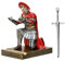 HDMbigmi Centurion Cloak Warrior Knight Stifthalter, Handy-Ständer, Schreibtisch-Organizer und Zubehör als Geschenk für Büro und Zuhause (Silber)