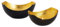 Kerzenständer Kerzenhalter Teelichthalter Metall schwarz Gold Farbe Schalenform