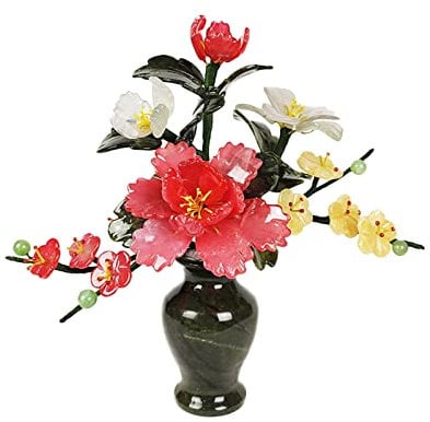 Künstliche Pflanzen, 22,9 cm, künstliche Topfpflanzen, Jade-Vasen-Dekoration, Bonsai, Innen-, Heim- und Bürodekoration, Tischdisplay, Ar26 x 11 x 25 cm/10,23 x 4,33 x 9,84 Zoll, künstliche Pflanzen,