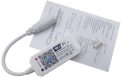 TOPXCDZ Wifi RGB Controller Magic Home APP Arbeit mit Alexa Google Home für DC12-24V RGB LED Streifen Licht Stimme Dimmer