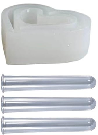 Molde de silicona hidropónico en forma de corazón para jarrones de plantas, macetas de cemento, moldes de resina, decoración de hormigón