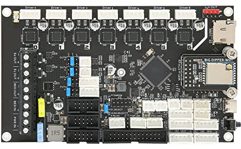 3D Motherboard Control Board, 3D Printer Motherboard with 800x480 5inch Display Screen 2.4 BIGDIPPER PCB Duet3 Mini5 LCD Material (Big-Dipper Motherboard + (Big-Dipper