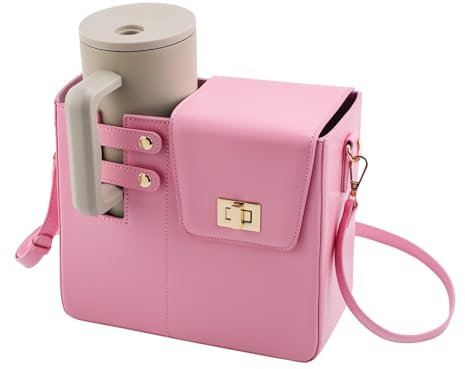 Outdoor Portable Crossbody Water Cup Storage Bag, Crossbody Water Bottle Bag for Women Tumbler Purse with Storage Pocket Water Bottle Carrier Holder Bag Accessories for Stanley Travel & Daily Use