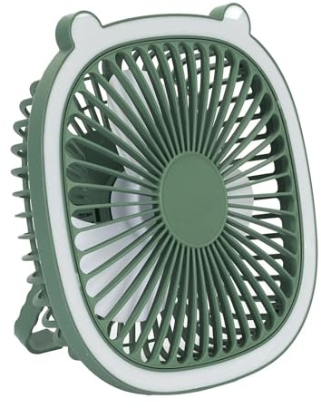 THE REPLICANT Ventilateur Lumineux Led Rechargeable Usb (Vert)