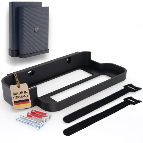 Wandhalterung für Telekom Speedport 7 Router WLAN Halterung Halter Wandhalter mit Kabelmanagment inkl. Befestigungsmaterial V2026 - Made in Germany