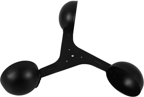 VINTORKY Anemometro per Tende da Sole Sensore di Vento in Metallo, Struttura a Tre Coppette Leggera per Misurazione Vento Precisa e Monitoraggio Meteorologico