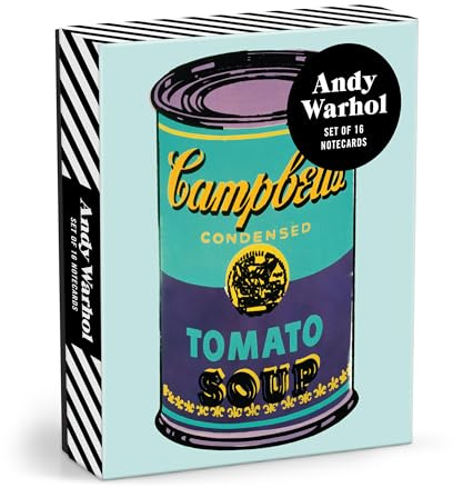 Galison Andy Warhol Pop-Art-Notizkarten-Set, für alle Anlässe, sortiert, 16 Blanko-Notizkarten mit ikonischer Warhol-Kunst mit Umschlägen