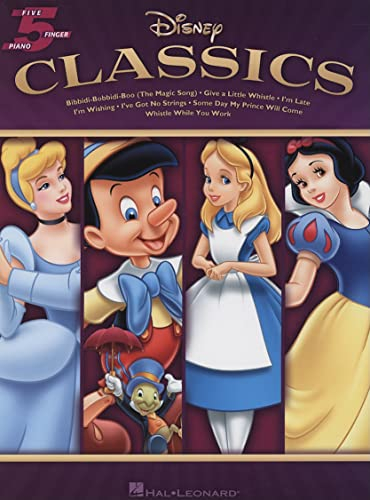 5 Finger Piano Songbook: Disney Classics: Songbook für Klavier (Five Finger Piano): Five-Finger Piano - 8 Songs for Beginners