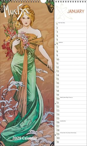 Mucha Deluxe Wandkalender 2025